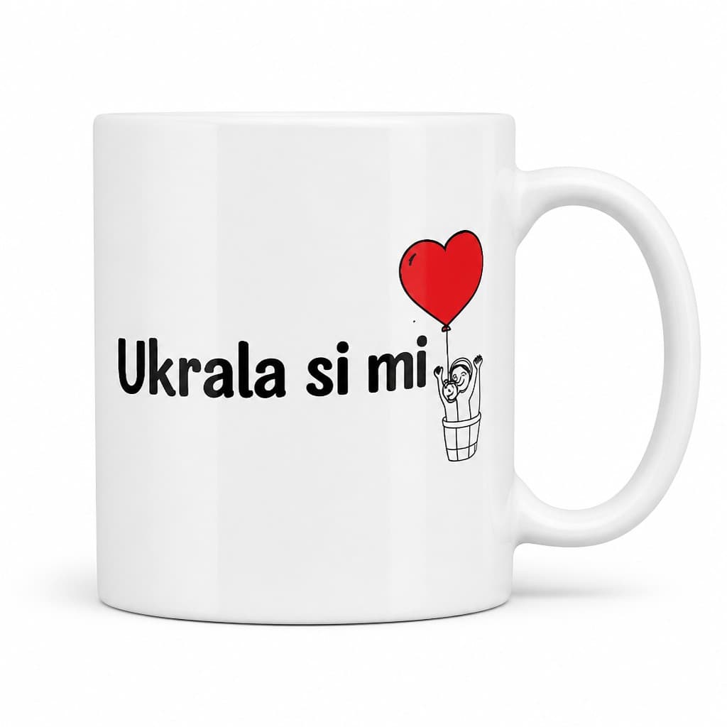 Šalica ‚Ukrala si mi' - poklon za partnericu